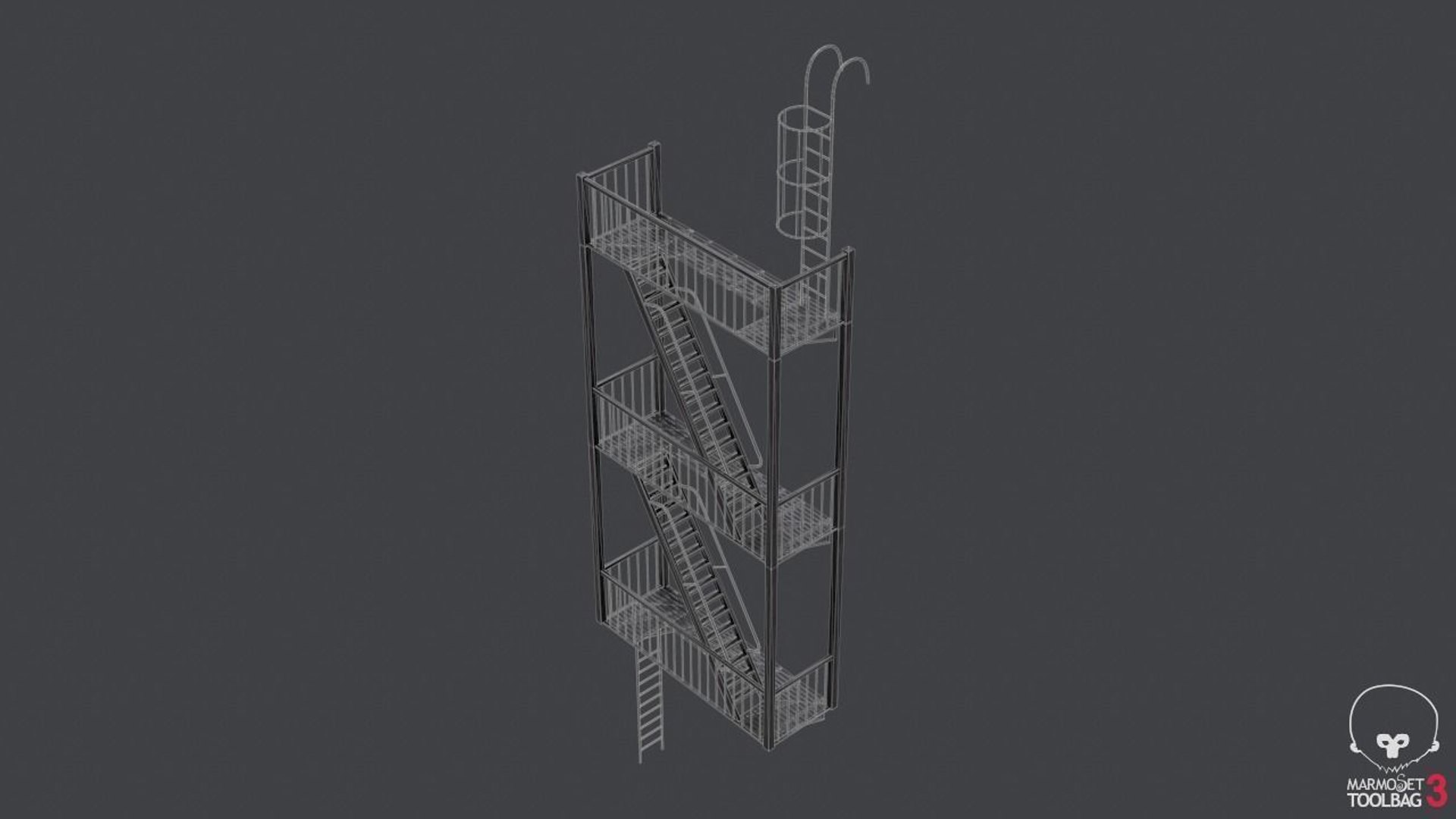 escape stairs 3D model https://p.turbosquid.com/ts-thumb/jE/2f3PXK/To4ItpBq/fireescapestairs3dmodellowpolymaxobjfbxdae4/jpg/1522343711/1920x1080/fit_q87/505f3d284e654374008bdd7df81146205d99dfc1/fireescapestairs3dmodellowpolymaxobjfbxdae4.jpg