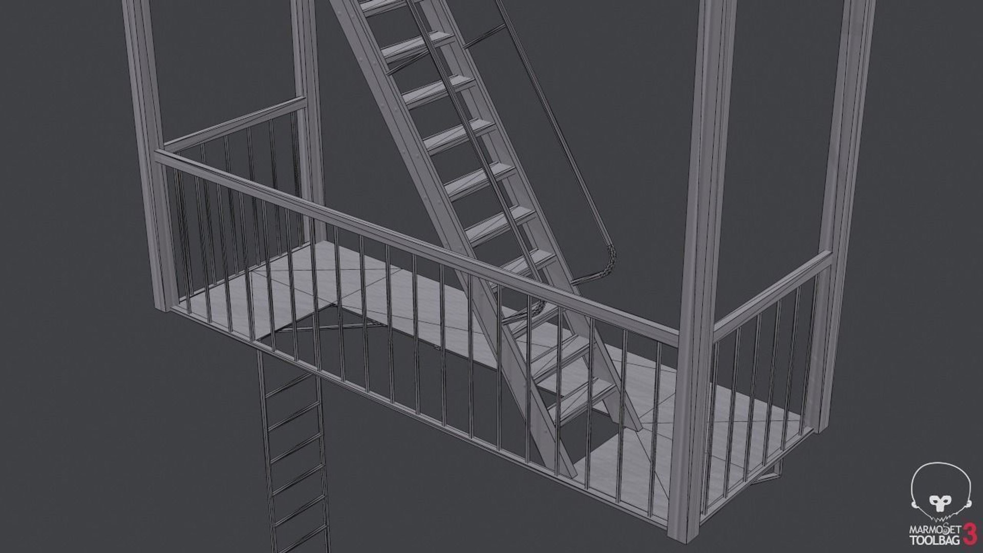escape stairs 3D model https://p.turbosquid.com/ts-thumb/jE/2f3PXK/tBkcpn0w/fireescapestairs3dmodellowpolymaxobjfbxdae12/jpg/1522343711/1920x1080/fit_q87/1ea237a961a11fc671570e32a6cd7154e17f0a64/fireescapestairs3dmodellowpolymaxobjfbxdae12.jpg