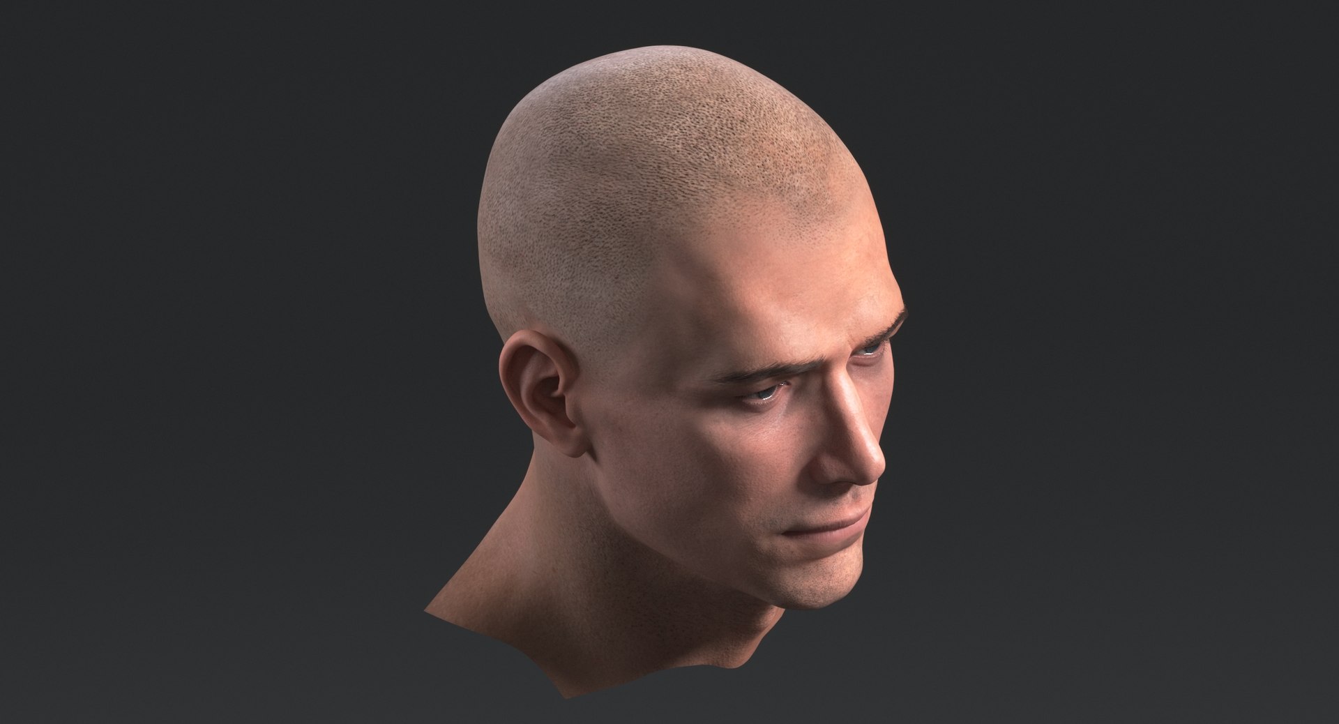 Realistic Man Face - 3D model by Bukachell (@Bukachell) [dccae52]