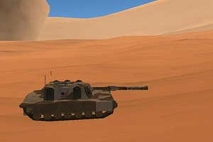 m1a1 tank humvee 3d model