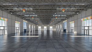 exhibition hall warehouse 3 model