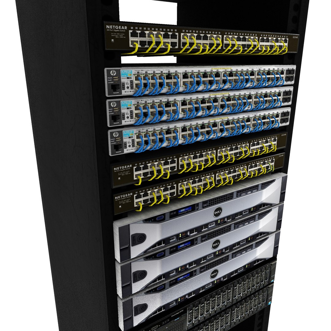 3D Server Rack - TurboSquid 1443729