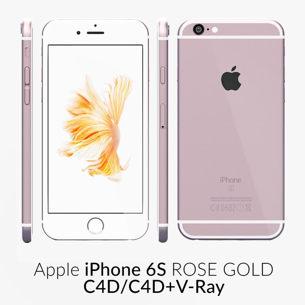 iPhone 6S Rosegold C4D 2 3D Modell TurboSquid 1023124