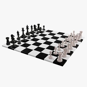 Chess Set 3D model