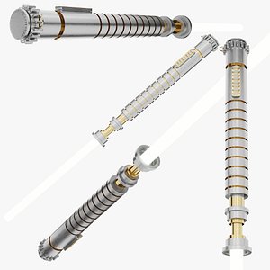 3D model White Blade Lightsaber