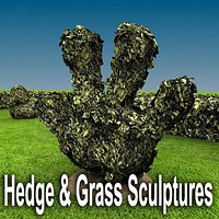 Hedges and Grass Sculptures for Landscape / Garden