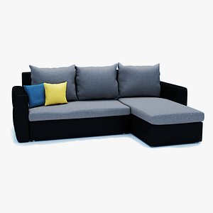 3D model Scandinavian Sofa