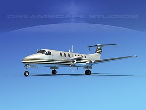 beechcraft 1900c 3d model