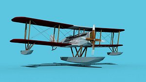 Airco DH-4 V05 Bush Seaplane 3D