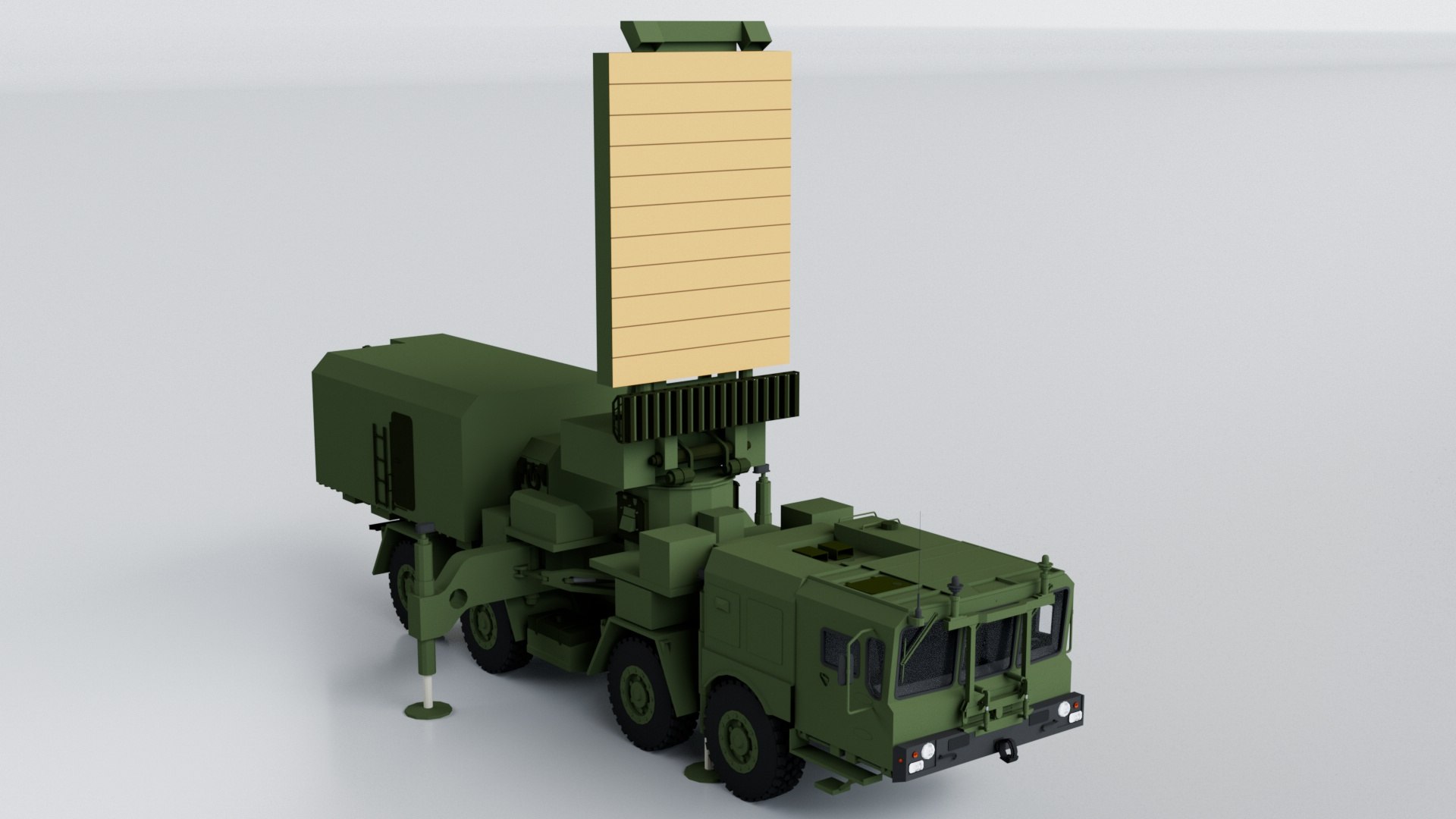 96L6E Radar Military Truck Vehicle 3D Model - TurboSquid 2440587