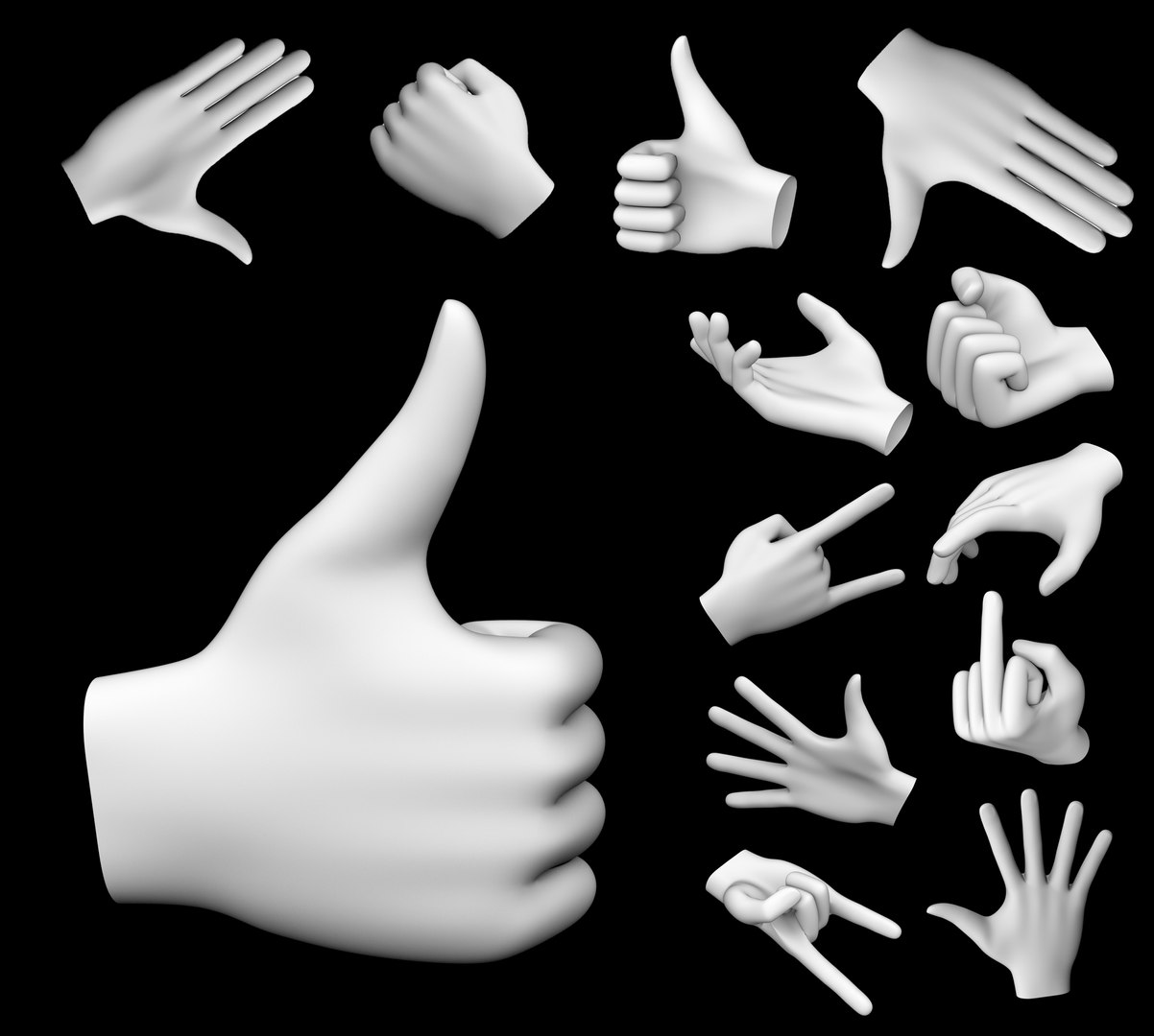 Hand Rigged Model - TurboSquid 1630294
