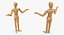 Dummy Doll Surprised Pose 3D Model