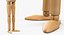 Dummy Doll Surprised Pose 3D Model