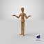 Dummy Doll Surprised Pose 3D Model