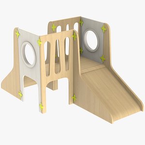 Toddler play Toboggans Structure 1 3D model