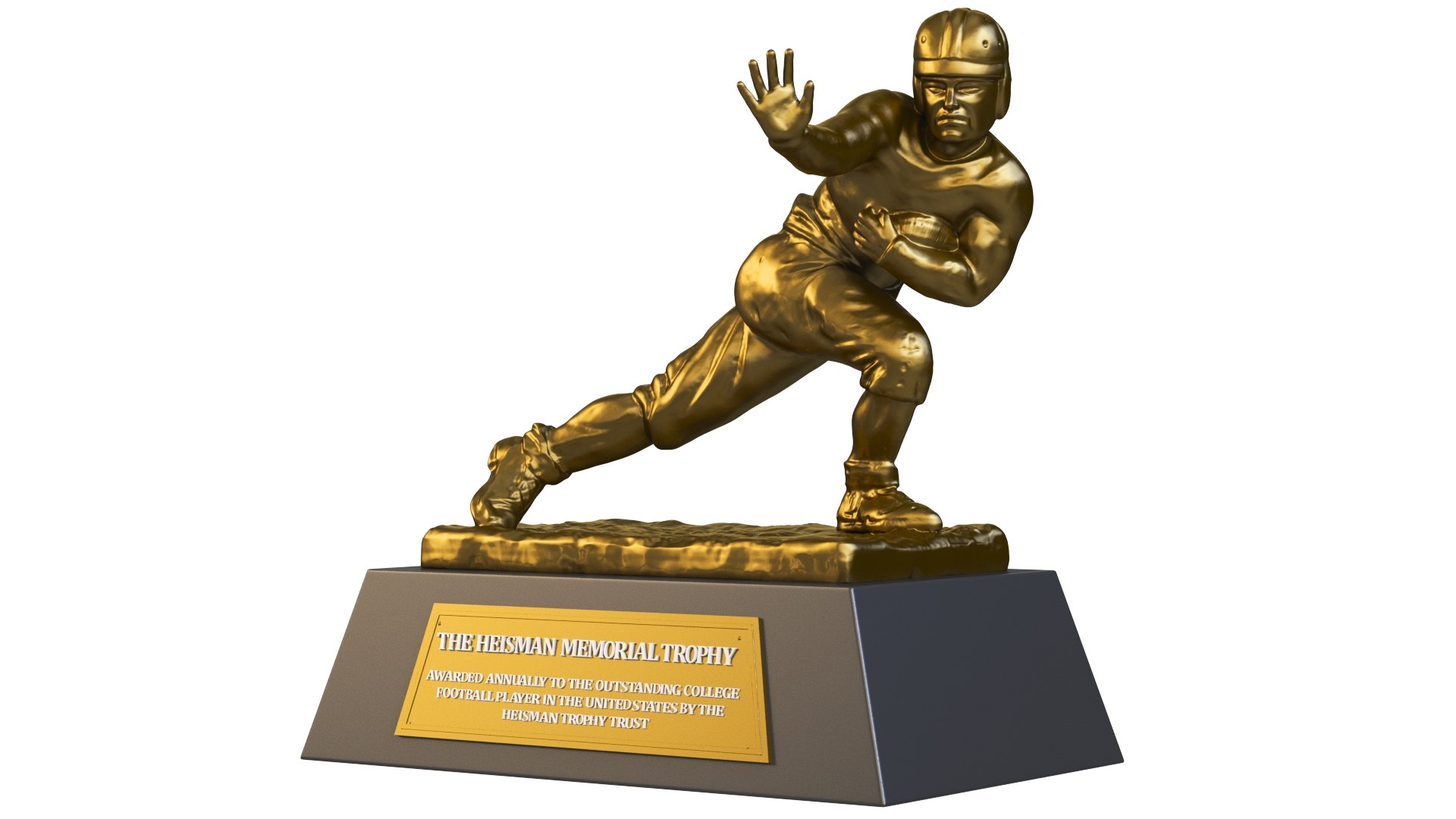 3D Heisman Memorial Trophy 3D Print Model TurboSquid 2129062