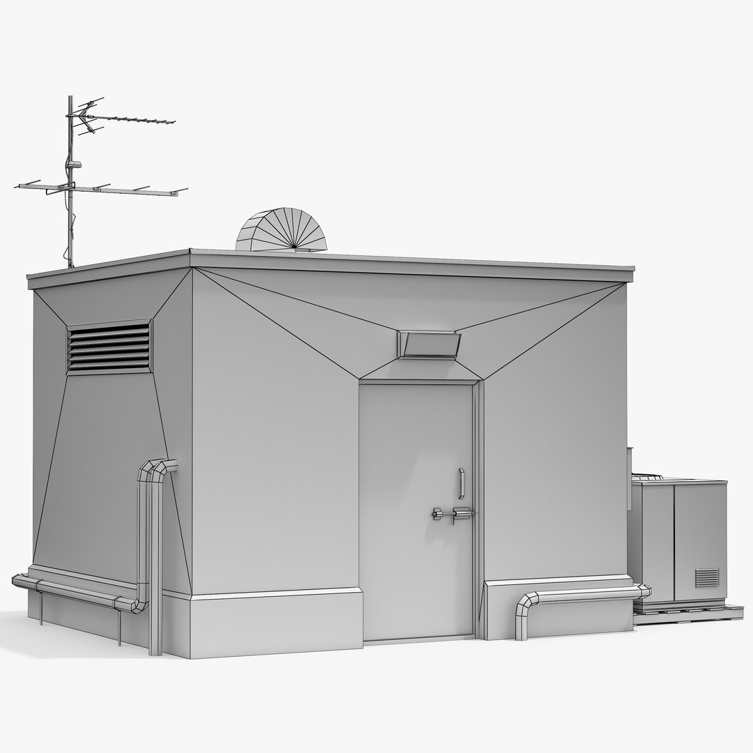 Roof Buildings Set 3D Model - TurboSquid 1386705