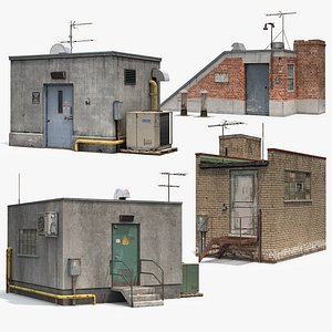 Rooftop Buildings Set