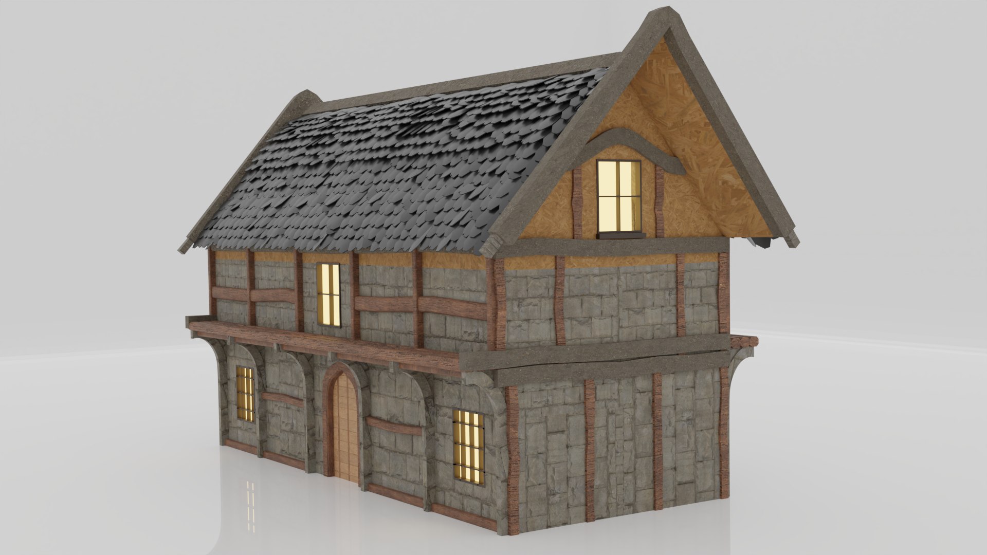 Medieval House 3D Model - TurboSquid 2170241