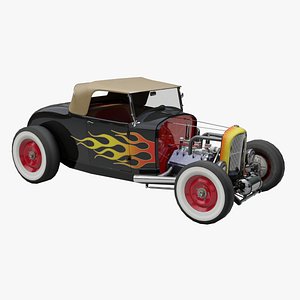 Black Hot Rod Flames
