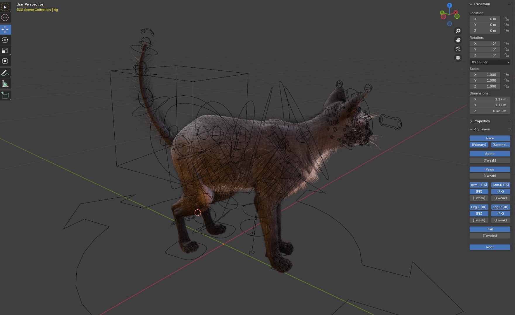 Cat Rigged 3D Model - TurboSquid 2357418