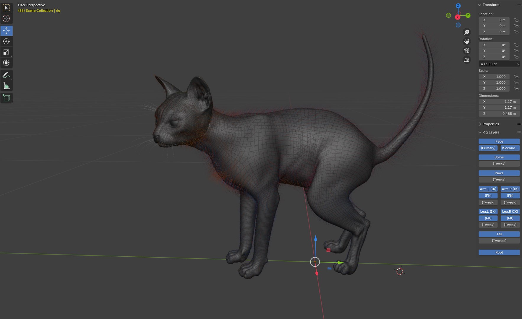 Cat Rigged 3D Model - TurboSquid 2357418