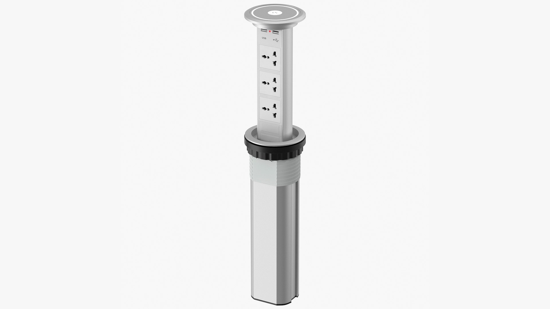 Hidden Pop-up Outlet White 3D model preview