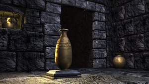 tomb cave environment background 3d obj
