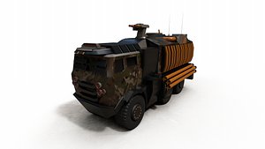Low poly Armoured Truck with 4K PBR Texture 3D
