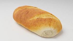 Sliced loaf or bread baked products 3D