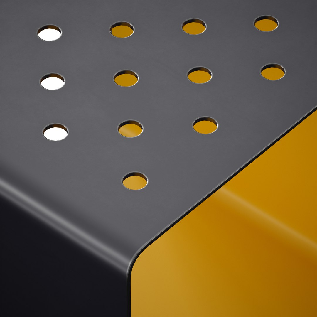 Metal Perforated Chair Stool Radium Stool Mmcite 3D Model - TurboSquid ...