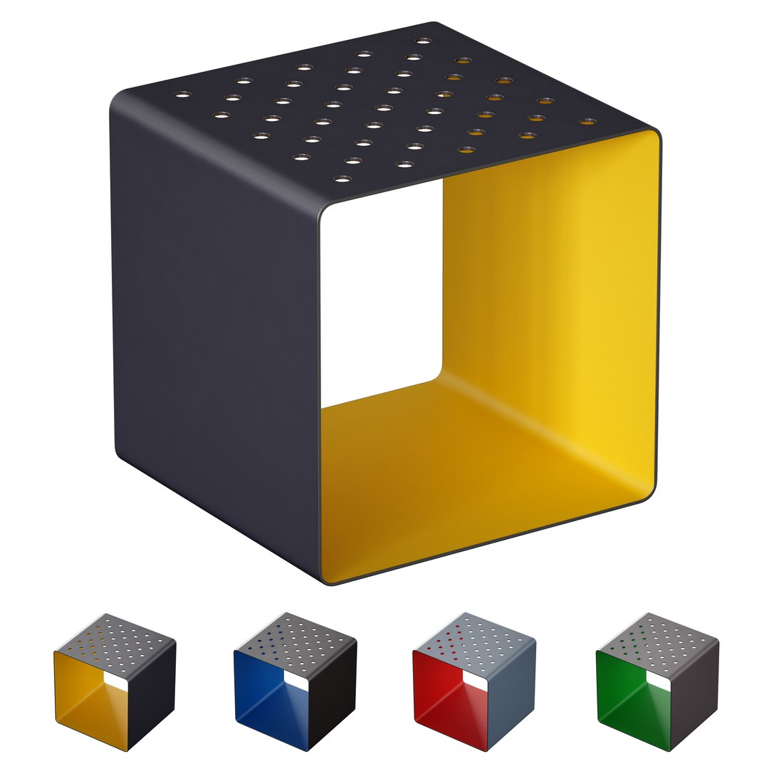 Metal Perforated Chair Stool Radium Stool Mmcite 3D Model - TurboSquid ...