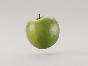 Green Apple fruit 3d model