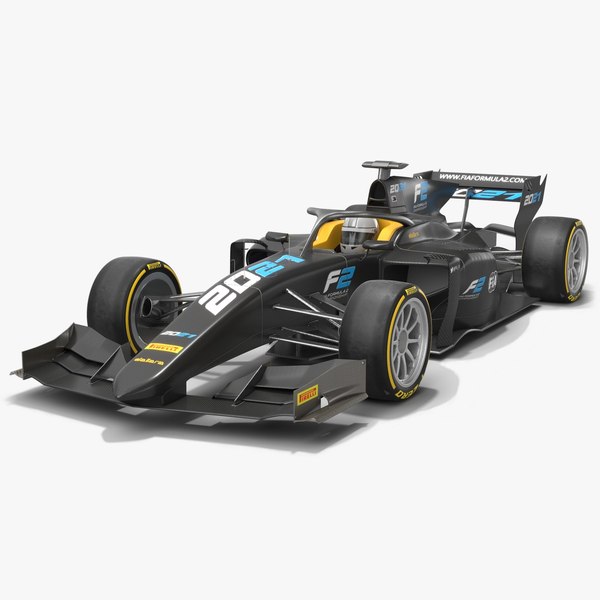 Formula 2 Dallara F2 2021 Carbon 3D model