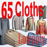 65 Low poly Casual Cloths - man & woman