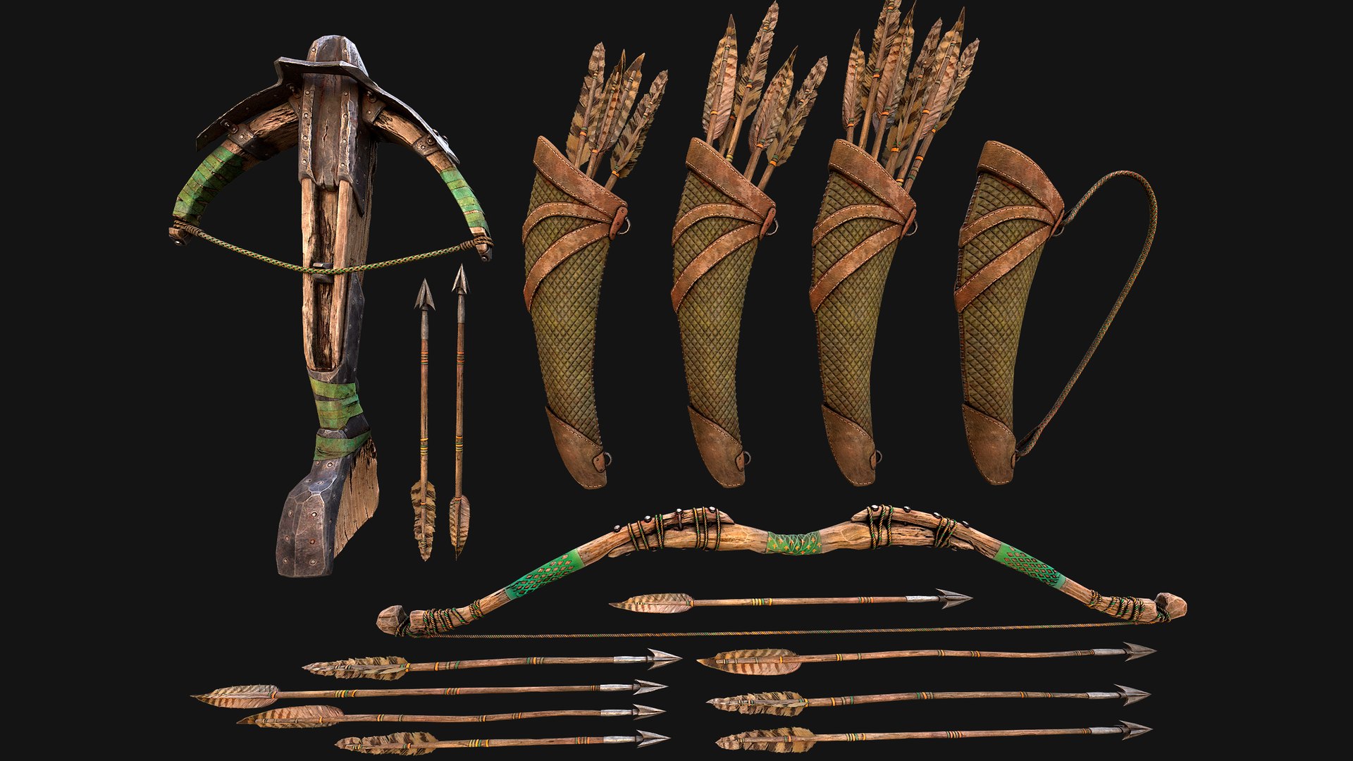 Bow Crossbow Quiver Arrows Archer Medieval Set 3D model https://p.turbosquid.com/ts-thumb/jF/DGx6W5/7d/aaaaacrossbowbowim4/png/1760193392/1920x1080/fit_q87/dfed2a6817ce85825e7b3d31347f23c275cf8b6c/aaaaacrossbowbowim4.jpg