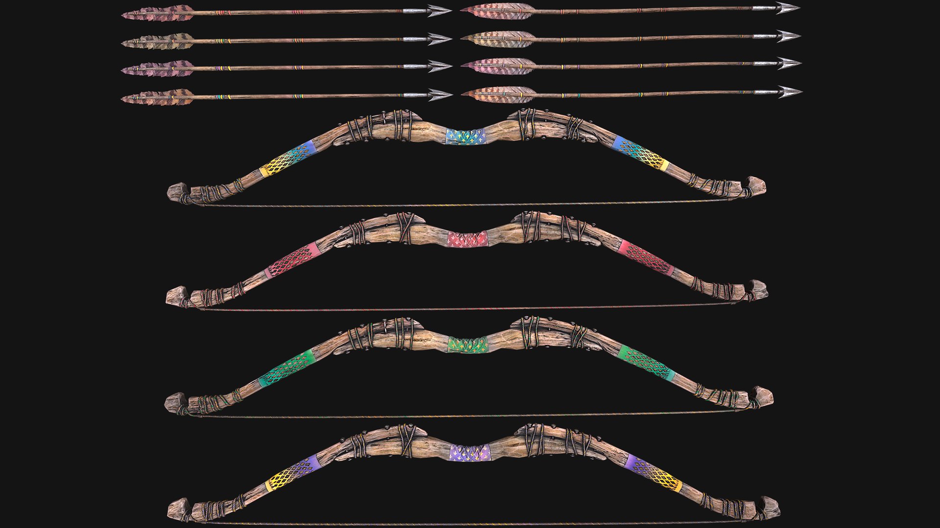 Bow Crossbow Quiver Arrows Archer Medieval Set 3D model https://p.turbosquid.com/ts-thumb/jF/DGx6W5/Bg/aaaawoodenbowcpack2/png/1760193409/1920x1080/fit_q87/82f08d4221e048945cc7d04173e0955445f29dba/aaaawoodenbowcpack2.jpg