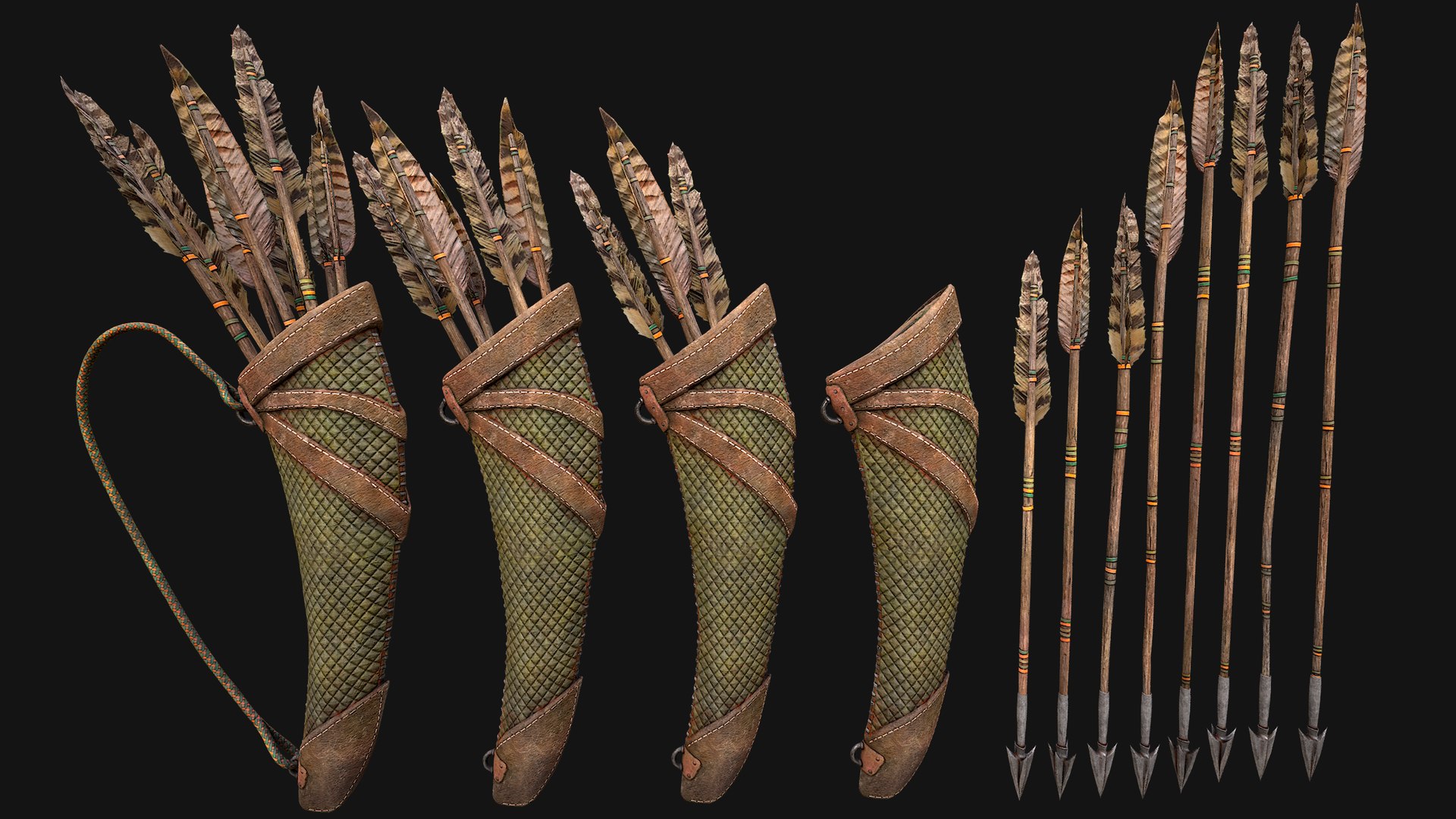 Bow Crossbow Quiver Arrows Archer Medieval Set 3D model https://p.turbosquid.com/ts-thumb/jF/DGx6W5/XN/quivercolorsim6/png/1760193417/1920x1080/fit_q87/17b4d2428fc242422338c336bc10b1058cd8c9ac/quivercolorsim6.jpg