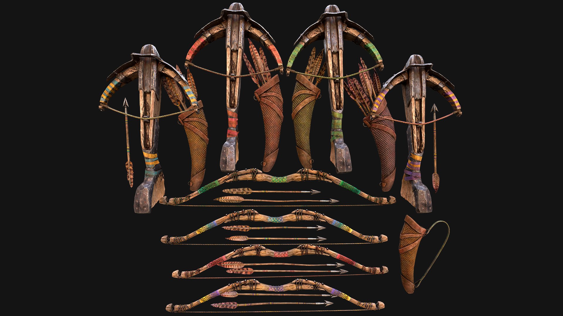Bow Crossbow Quiver Arrows Archer Medieval Set 3D model https://p.turbosquid.com/ts-thumb/jF/DGx6W5/ix/aaaaacrossbowbowim6/png/1760193393/1920x1080/fit_q87/843dbf62082e92aee7951a52789c7a5263c413ad/aaaaacrossbowbowim6.jpg