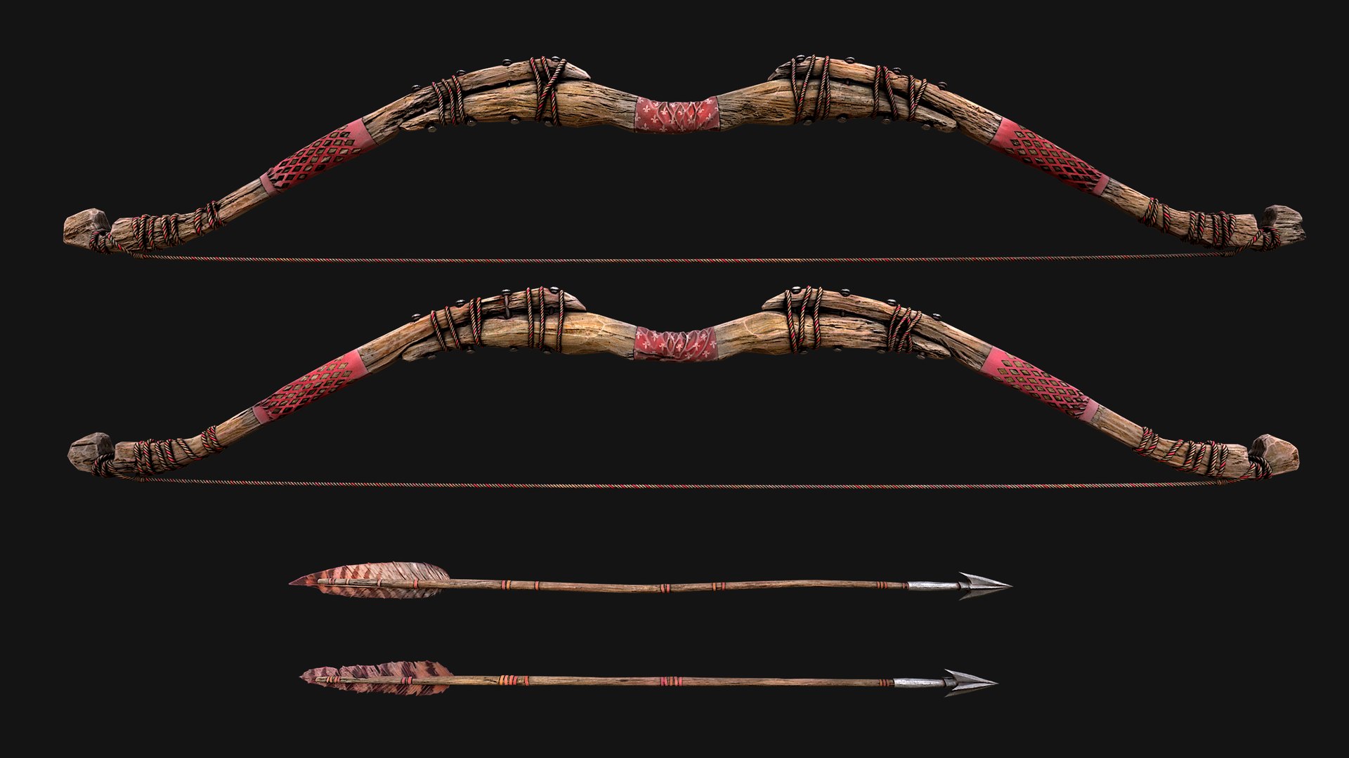 Bow Crossbow Quiver Arrows Archer Medieval Set 3D model https://p.turbosquid.com/ts-thumb/jF/DGx6W5/qC/woodenbowredimg2/png/1760193427/1920x1080/fit_q87/b755318fbae6d7aa954bd5f962dcf2896a9b1c2e/woodenbowredimg2.jpg