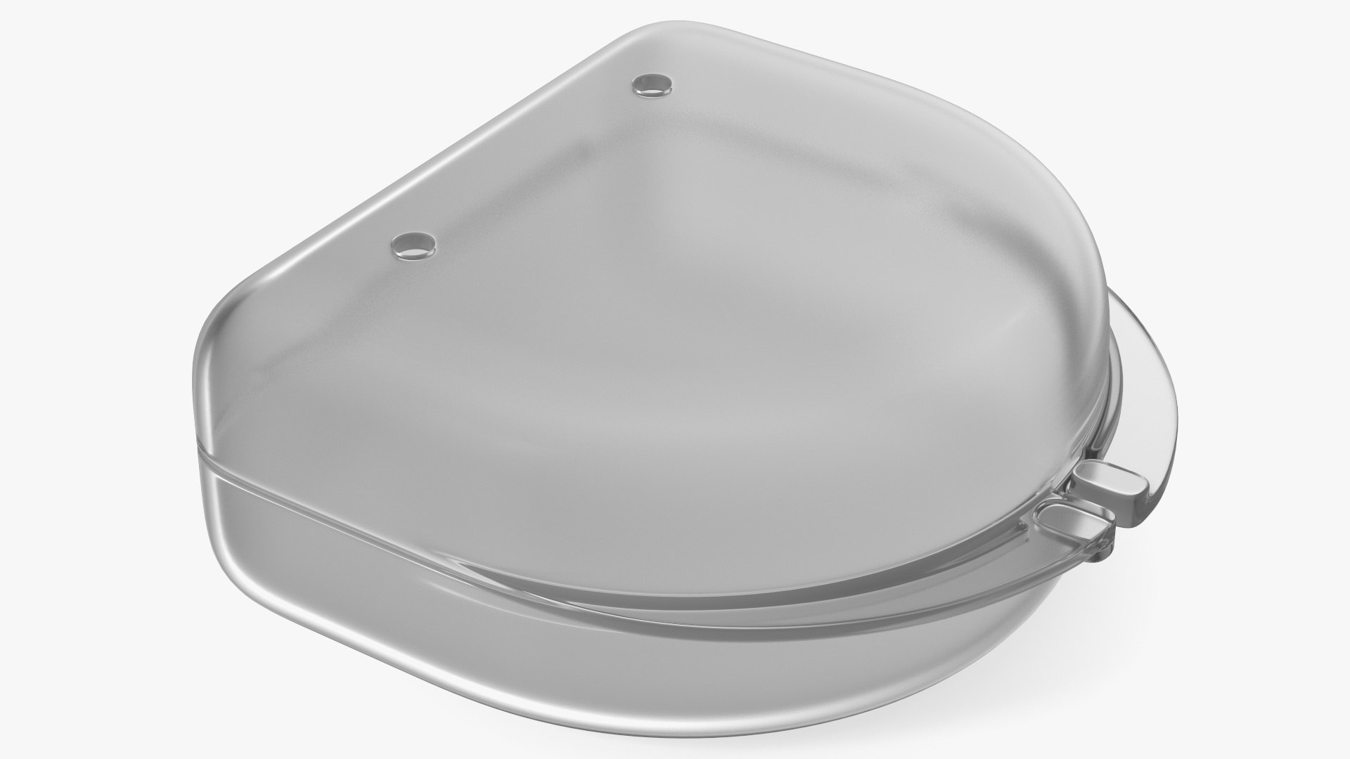 Transparent Mouthguard Case 3D model preview
