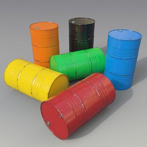 Set Oil Barrels
