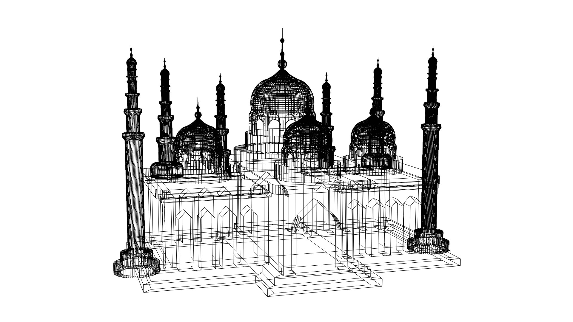 3D Mosque Illustration Design 3D Model - TurboSquid 2205763