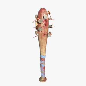 Nailed Bat 3D model