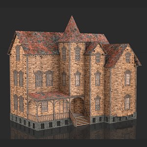 Old Medieval Abandoned House 6 3D