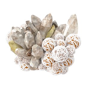 QUARTZ AND DESERT ROSE VOTIVE