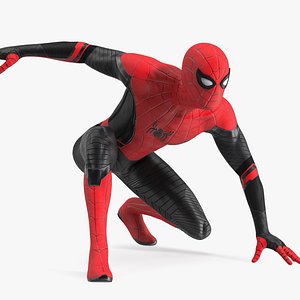 3D Spider Man Rigged for Maya model