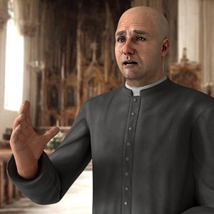 Catholic Priest Rigged for Blender