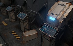 3D Abandoned military base command center