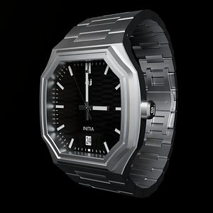 3D Luxury Wrist Watch  Photorealistic 3D Model for Product Rendering model